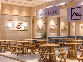 精品餐饮店设计案例丨轻快餐这样设计，能让顾客记忆深刻